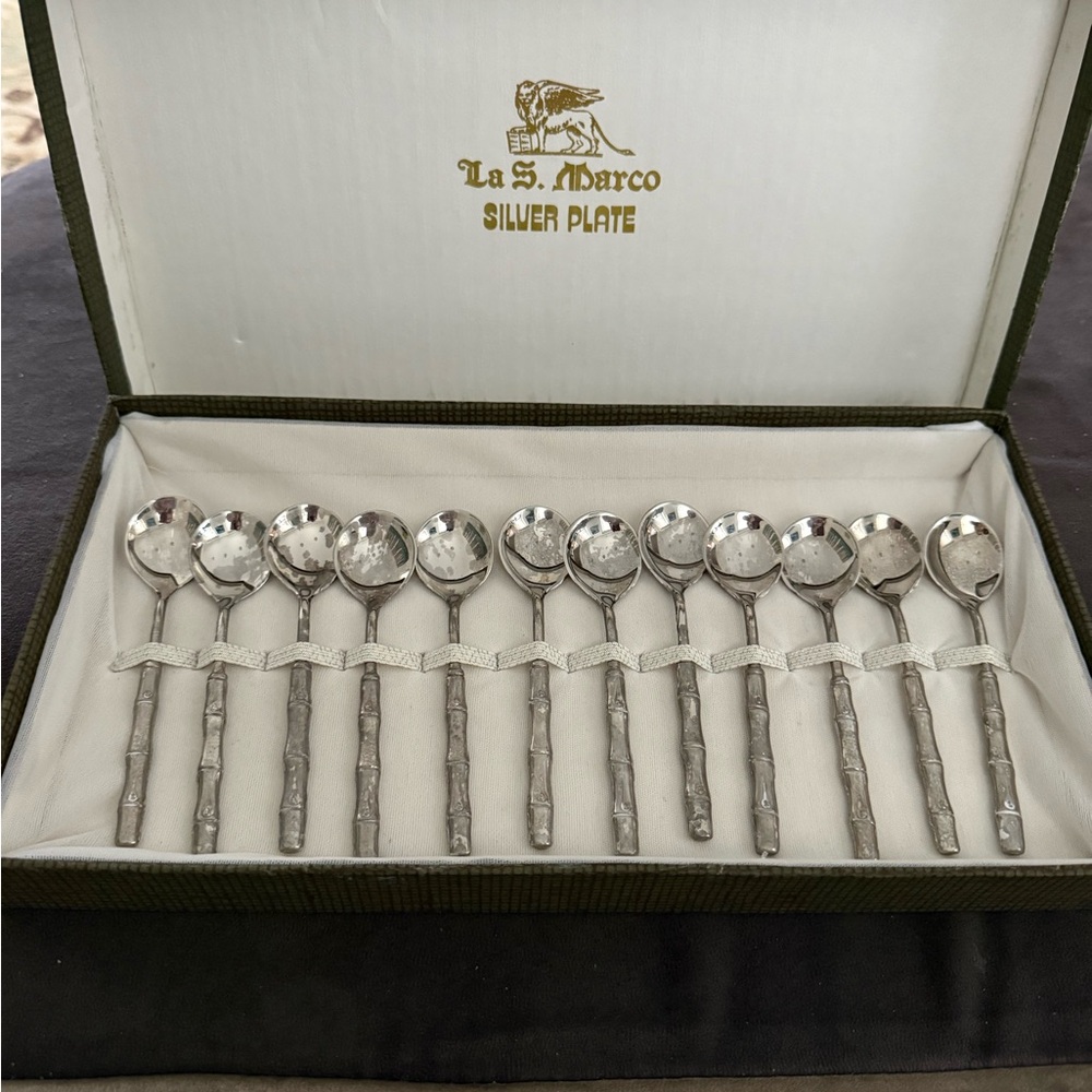 Silver Plate Spoon Set
